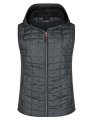 Dames Bodywarmer Daiber Knitted Hybrid Grijs-Anthracite